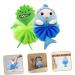 Housoutil 4 Pcs Children's Bath Ball - Soft Animal Mesh Sponge Pouf for Newborns | Portable Bath Supplies - Buy Online on GoSupps.com