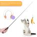 Nobleza Cat Feather Toys - Interactive Cat Toy with Retractable Wands and Bell - 12 PCS Refills Included - Buy Online on GoSupps.com