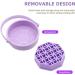 3 in 1 Silicone Brush Cleaner Makeup Brush Cleaner and Dryer Multifunctional Brush Cleaning Mat for Makeup Brushes and Eggs Cleaning Drying and Storage Beauty Tools Purple - Buy Online on GoSupps.com