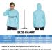 HUAKANG Men's Long Sleeve Hooded Rashguard - UPF50+ Sun Protection Fishing & Surfing Shirt in Gray & Blue - Buy Online on GoSupps.com