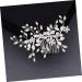 FRCOLOR 1pc Photography Props Bridal Barrette Pearl Clips for Hair Bridal Leaf Flower Hair Bride Hair Clip Pearl Hair Pin Fashion Headwear Pearl Tiara Wedding Hair Comb Dinner Party - Buy Online on GoSupps.com