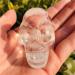 Natural Crystal Rough 1 Piece White Natural Quartz Crystal Skull Carving Statue Stones - Buy Online on GoSupps.com
