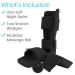 Vive Plantar Fasciitis Night Splint + Spike Ball - Orthopedic Leg Brace for Heel Pain Relief - Black/Large - Buy Online on GoSupps.com