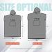 FunWater Surf Poncho - Grey-man | Quick Dry Changing Towel Robe with Hood and Pocket for Surfing, Beach & Swimming - Buy Online on GoSupps.com