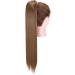 23" Long Straight Wrap Around Ponytail Clip in Hair Extensions One Piece Hairpiece Magic Tape in Pony Tail Extension for Women Light Brown - Buy Online on GoSupps.com
