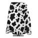 Professional Haircut Cape Blue Elephants Hairdressing Salon Cape with Adjustable Snap Closure Hairdresser Apron Black and White Cow Print