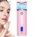 Sloane Vapeur pour Le Visage Nano brumisateur Facial hydratant Portable avec la Peau Vapeur faciale pour Un Nettoyage en Profondeur Une hydratation et Un rajeunissement Solution Rose