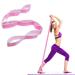 Yoga stretch belt with 8 loops violet strain band resistance gymnastics band for yoga pilates gymnastics leg extensions stretching exercises |86cm stretching a total of approx. 167cm long |4cm wide