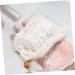 Baluue 4pcs Handmade Soap Bag Small Mesh Bag Drawstring Shower Bag Mesh Storage Bags Cotton Linen White - Buy Online on GoSupps.com
