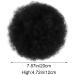 Afro Puff Drawstring Ponytail Short Afro Bun Extension Hairpiece Synthetic Curly Hair Ponytail for Black Women Afro Chignon Hairpieces Wig Party Cosplay Costume for Women - Buy Online on GoSupps.com