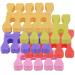 Kads Toe Separators - Super Soft Foam Toe Spacers & Cushions for Manicure & Pedicure - Durable Nail Polish Foot Pads - 12 Cute Colorful Packs - Buy Online on GoSupps.com
