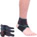 Adjustable Ankle Brace for Women Men-Ankle Support Brace for Sprained Ankle Plantar Fasciitis Achilles Tendon-Compression Ankle Wrap for Volleyball Running Tennis (Blue)