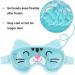 NEWGO Reusable Ice Pack for Eyes - Cold Compress Gel Eye Mask with Plush Backing, Kids Girl Blue Cat Design - Buy Online on GoSupps.com