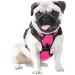 Phoepet Reflective Adjustable Dog Harness for Small Dogs - Pink L - Front Clip Vest with Handle 2 Metal Rings & 3 Buckles - Comfortable & Secure Fit - Buy Online on GoSupps.com