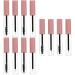 OHPHCALL 12 Pcs Eyeliner Stick Makeup Travel Containers Eyelash Cream Bottle Transparent Mascara The Pet Pink