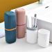 Digjobk Portable Travel Toothbrush Cup & Wash Set - Multifunctional Bathroom Organizer in Pink - Buy Online on GoSupps.com