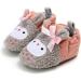 LACOFIA Baby Boys Girls Anti-Slip Soft Sole Booties 12-18 Months - Pink Owl - Buy Online on GoSupps.com