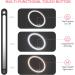 Rechargeable Lighted Makeup Mirror with 1X/10X Magnification | 46 LED Lights | 3 Lighting Modes | Touch Screen Dimmable Vanity Mirror | 90 Rotation | Portable Travel Cosmetic Mirror - Buy Online on GoSupps.com