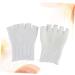 HAPINARY 1 Pair Gel Dry Cracked Heels Socks Cracked Foot Socks Open Toe Socks Thumb Bunion Corrector Five Finger Socks Silicone Socks Moisturising Foot Spa Socks White Moisturizing - Buy Online on GoSupps.com