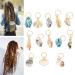 Nikou Hair Zoprings multi -purpose Dreadlocks Jewelry Dreadlocks Ring Shell Hairring DIY hair jewelry Accessories Easy to use hair Dreadlocks accessories 13 pieces fashion for women and girls