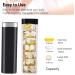 Betife Daily Pill Organizer 7 Day Weekly Travel Case for Vitamins & Supplements (Black) - Buy Online on GoSupps.com