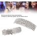 Iced Out Diamond Teeth Grillz Set for Men Women Plating Hip Hop Gold Grills for Your Teeth Teeth Jewelry and Accessories for Halloween Party Show Silver - Buy Online on GoSupps.com