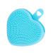 Handheld Facial Cleansing Brush Silicone Face Scrubber Heart Shaped Face Brush Manual Exfoliating Brush Double Side Face Brush Facial Exfoliator Heart-shaped Silica Gel Washbasin 9.8x8.4cm