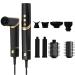 Hair Dryer Brush Powerful 8 in 1 Hair Blow Dryer with 110 000 RPM High-Speed Negative Ionic Automatic Curling Iron Professional Air Styling & Drying System Curling Volumizing (Black)