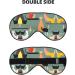 Mid-Century Modern Art Cats Sleep Eye Mask | Breathable Travel Eye Patch for Women | Relaxation & Comfort - Buy Online on GoSupps.com