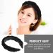 Braided Padded Headband for Women - Vintage Wide Black Hairband | International Shipping - Buy Online on GoSupps.com