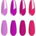 Vishine Pink Gel Nail Polish Set 4 Colors Hot Pink Tones Sakura Spring Rose Purple Fushia Dark Pink All Seasons Soak Off Long Lasting Romantic Nail Art Design Salon Home Manicure Kit for Women Girls C027 Set C027 - Buy Online on GoSupps.com
