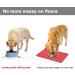 MOACC Slipproof Waterproof Silicone Feed Mats for Dogs & Cats - Red 47x30cm | Optimal Food Base Underlay - Buy Online on GoSupps.com