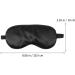 3pcs Silk Sleeping Mask Set for Girls - Black Eye Patch Hair Scrunchies & Storage Bag - Travel Accessories - Buy Online on GoSupps.com