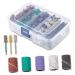 Ipetboom 1 Set Nail Polish Set Drill Bits for Nails Manicure Buffing Nails Kit White Nail Polishing Rings Straw Headbands for Women Sanding Bands for Nail Polisher Alloy Grinding Head