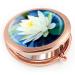 iampanda Compact Rose Gold Pocket Makeup Mirror with 2X Magnifying - Beautiful Lotus Flower Design - Buy Online on GoSupps.com