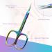 CGBE Professional Nail Smoke Scissors - Curved Tip Extra Sharp Stainless Steel for Cuticle Eyebrows & Eyelashes - Multicolored Design - Buy Online on GoSupps.com