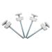 Baby Gate Guru Extra Long M8 (8mm) Spindle Rods for Pressure Mounted Baby and Pet Safety Gates 4 Pack Replacement Set (8mm, White) M8 (8mm) White