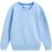 EISHOW 2 Pieces Unisex Boys Girls Cotton Thin Crewneck Sweatshirt Set | Purple+Light Blue | 7 Years - Buy Online on GoSupps.com