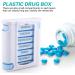 Buy TOPINCN Portable Pill Box Holder Organizer - 28 Grids 7 Layers Weekly Plastic Drug Storage Box for Travel - International Shipping Available - Buy Online on GoSupps.com