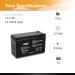 Casil Duracell DURA12-8F 12V 8Ah Replacement Battery CA1280 | Buy Internationally - High Quality & Fast Shipping - Buy Online on GoSupps.com