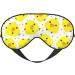 Yellow Chicken Print Sleep Eye Mask | Soft Eyeshade for Travel & Naps | Unisex Eye Cover - Buy Online on GoSupps.com