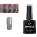 Bluesky Pastel 09 PA09 Light Grey Nail Gel Polish UV LED Soak Off 10ml PLUS 2 Luvlinail Shine Wipes
