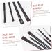 Baluue 6pcs Eyeliner Makeup Brush Dual-use Brush Oblique Eyeliner Brush Eye Brush Rayon Wooden Handle Black - Buy Online on GoSupps.com
