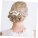 Housoutil Bride Headpieces for Wedding Bride Insert Comb Wedding Headpiece Diamond Headpiece Bridal Headpiece Wedding Diamond Comb Jewelry Comb Bride White Hairpin The Flowers Miss - Buy Online on GoSupps.com