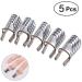 5PCS/SET Reusable Nail Art Extension Forms Guide Nail Extension Forms Nail Accessories Acrylic Nail Uv Gel Nail Extention Tips Diy Tool French Nails Aluminum Form Guide(Silver) - Buy Online on GoSupps.com