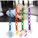 Buy Egujiwa 4-Piece Silicone Pacifier Clips & Toy Security Belts in Colorful Random Colors - Perfect for Strollers Shopping Carts Cars & Children's Beds | International Shipping Available - Buy Online on GoSupps.com