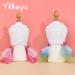 Yikeyo Set of 2 Dog Dresses for Small Dogs - Lace Tutu Vest Skirts for Yorkie Chihuahua - Princess Costume Clothing - Green & Pink Large - Buy Online on GoSupps.com