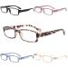 5 Pack Reading Glasses Blue Light Blocking for Men Women Comfort Computer Readers with Spring Hings Anti Glare/Eyestrain Eyeglasses 1.0 Mix 1.0 x