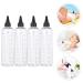 Lurrose 4PC 500ml Plastic Squeeze Bottles for Hair Coloring - Empty Measurement Donor Containers - Buy Online on GoSupps.com