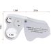 Gift2U Jewelers Eye Loupe 2 Lens 30X 60X Black White Illuminated Jewelry Magnifier with Bright LED Lights for Gems Jewelry 2 Pieces - Buy Online on GoSupps.com